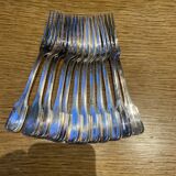 12 silver-plated dessert forks