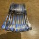 12 silver-plated dessert forks