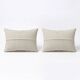 Set of 2 vintage embroidered cushion covers 43x76 cm