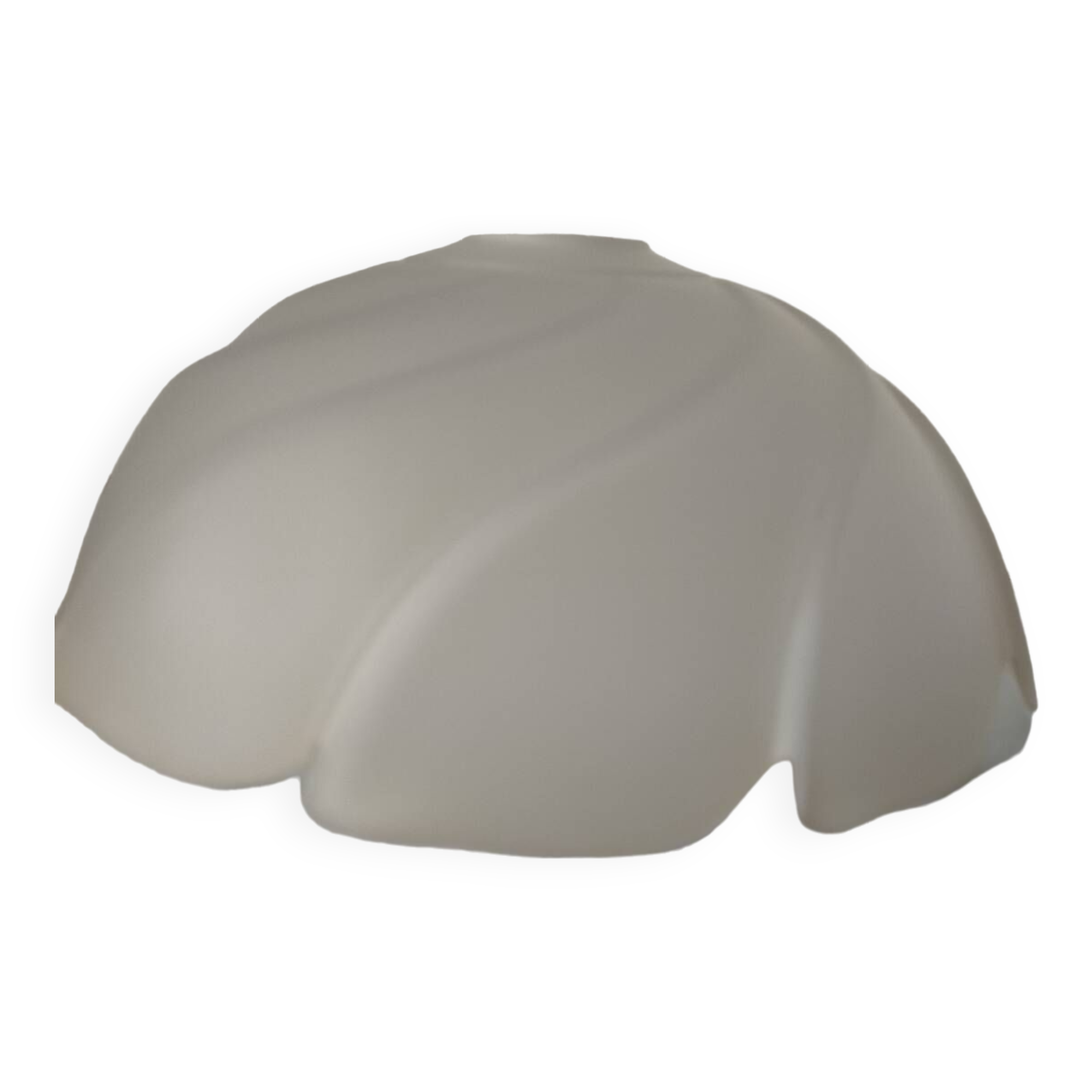 Suspension lampshade in opaline glass