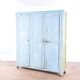 Industrial vintage wooden locker 3 doors