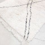 Moroccan Berber rug Marmoucha with black patterns 1.55x1.05m