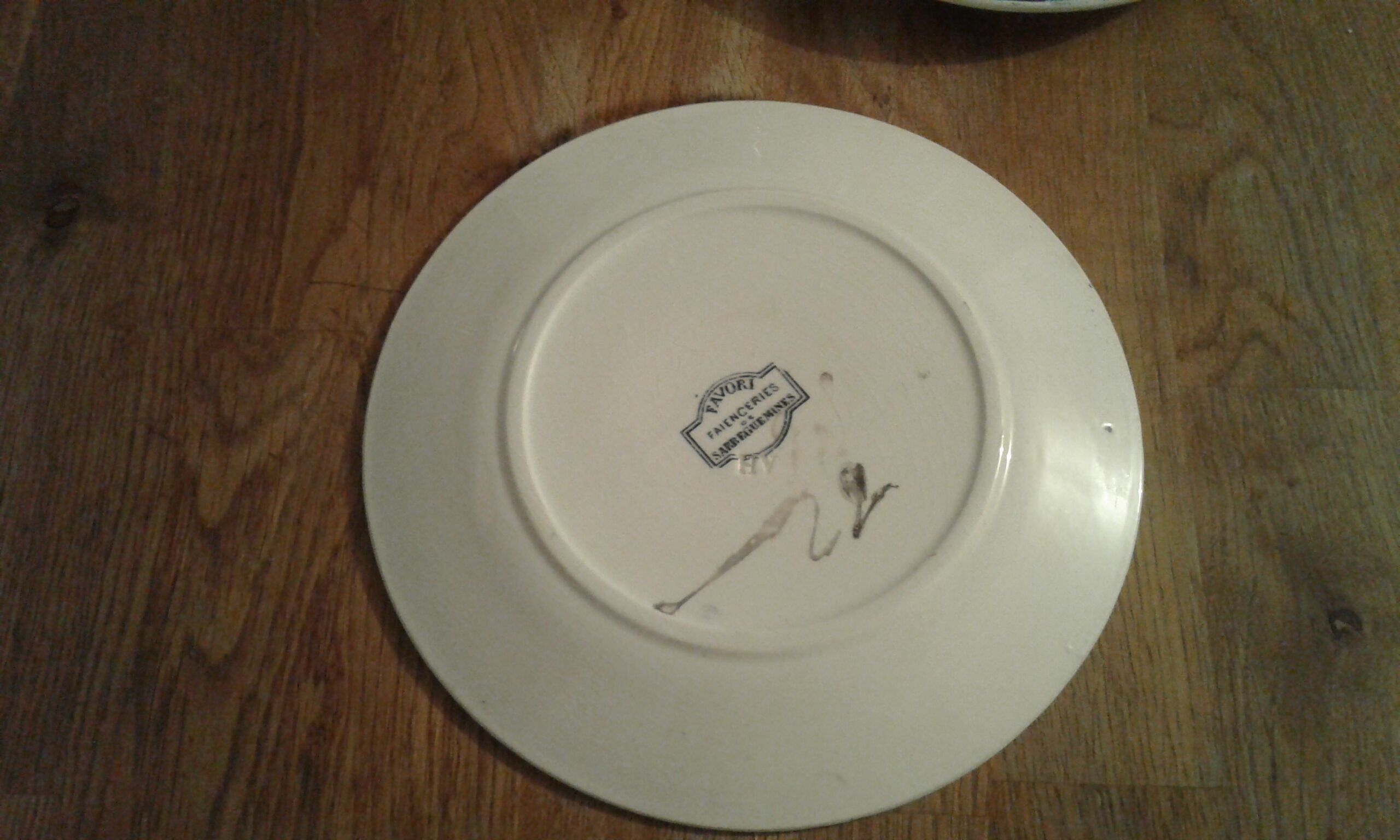 Assiette décors oiseaux