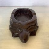 Solid wood turtle ashtray pocket emptier