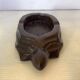 Solid wood turtle ashtray pocket emptier