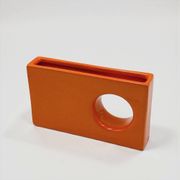 Paire de céramiques Space Age orange années 70