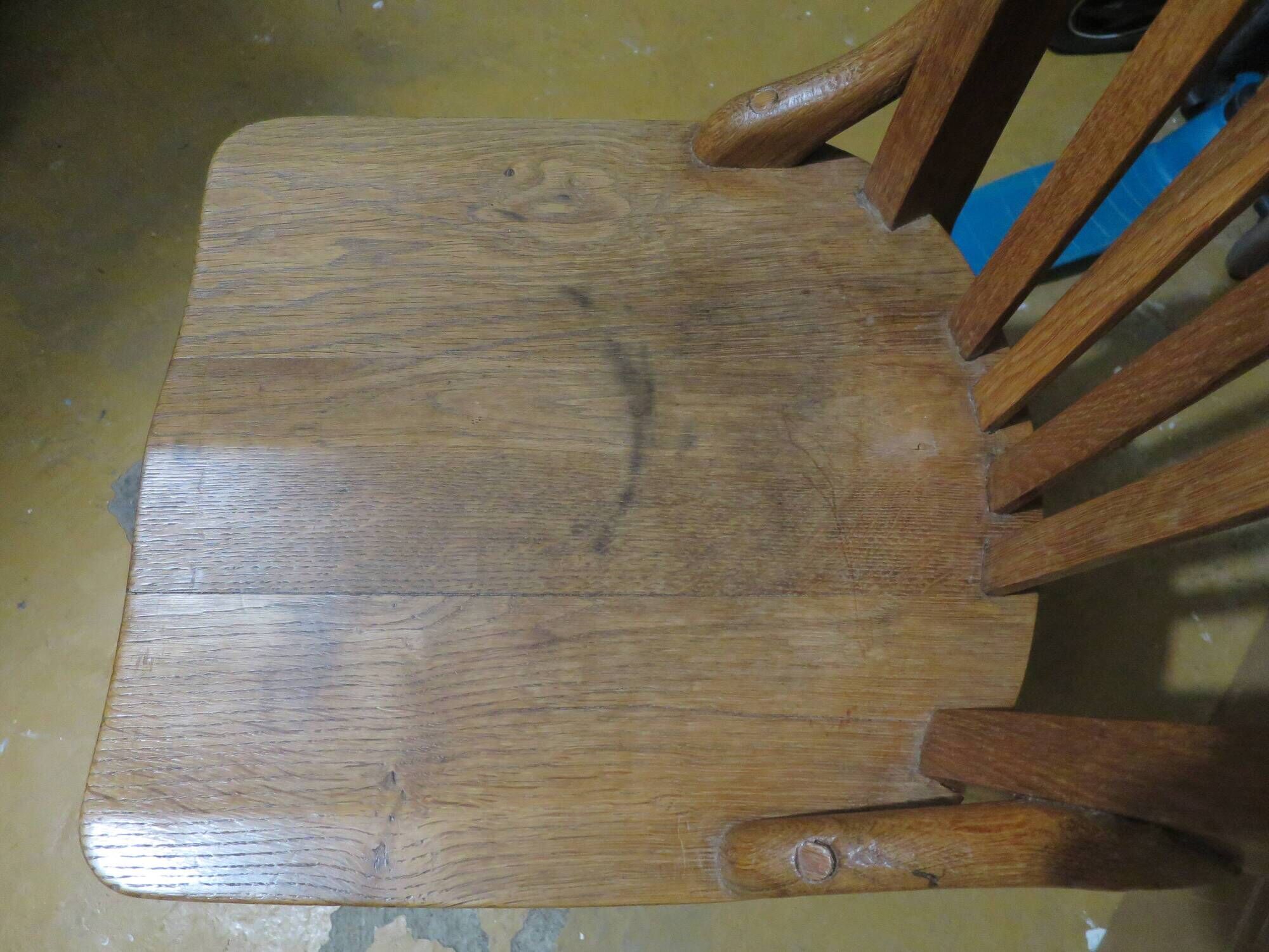 Rare American office chair - wooden - swivel - 50s/60s - child