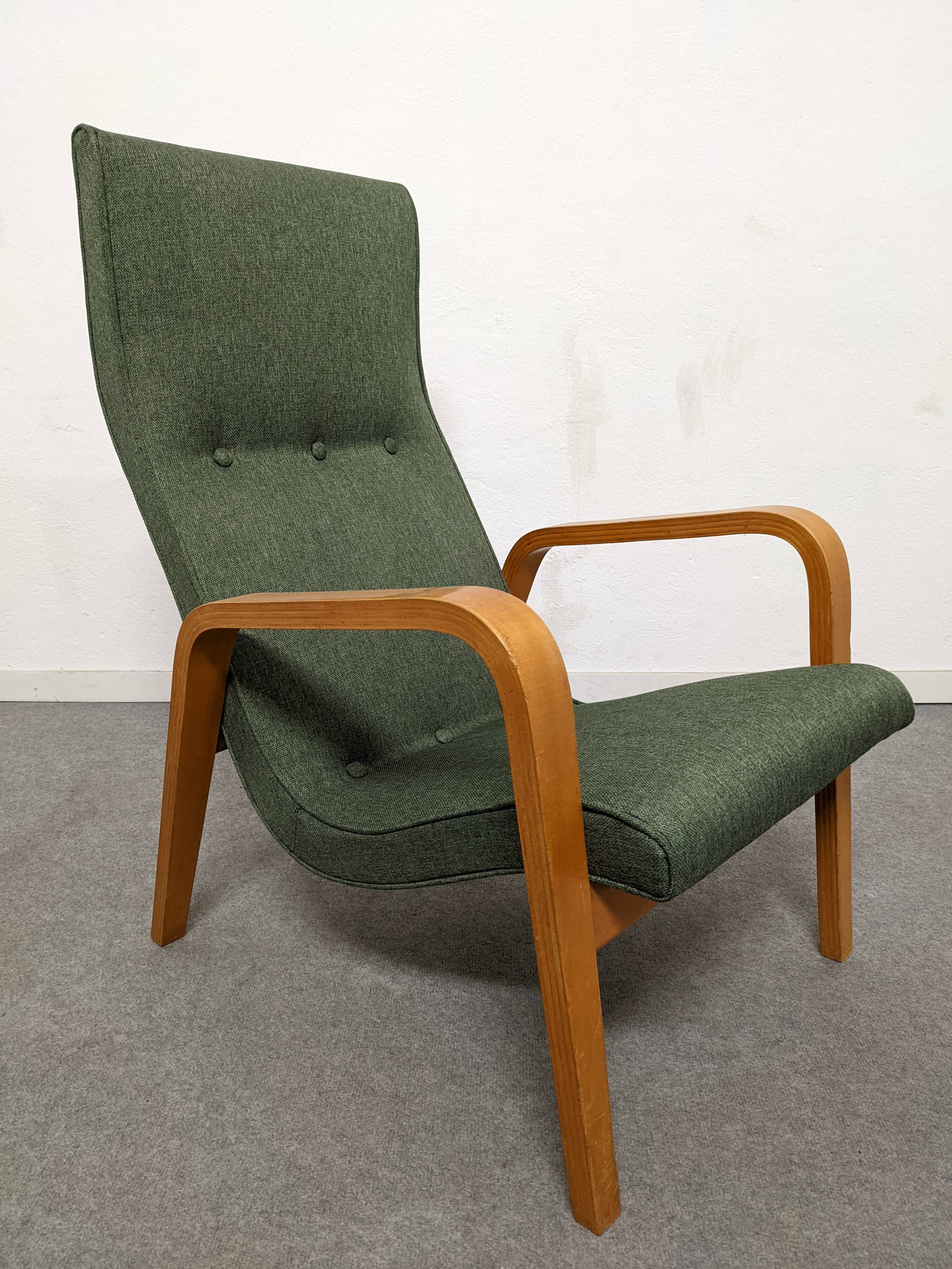 Paire de fauteuils Bow Wood des années 50/60