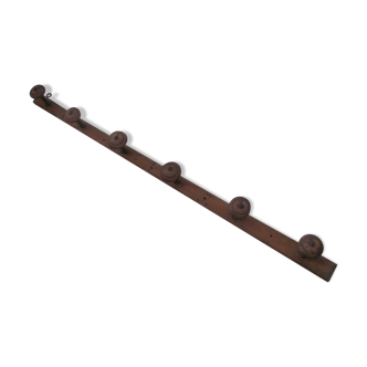 Portemanteau 6 patères en bois