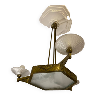 Lustre art deco muller