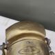 Old acetylene lamp "Lutetia" on wood support
