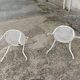 Garden furniture 4 places wrought iron old vintage xxeme