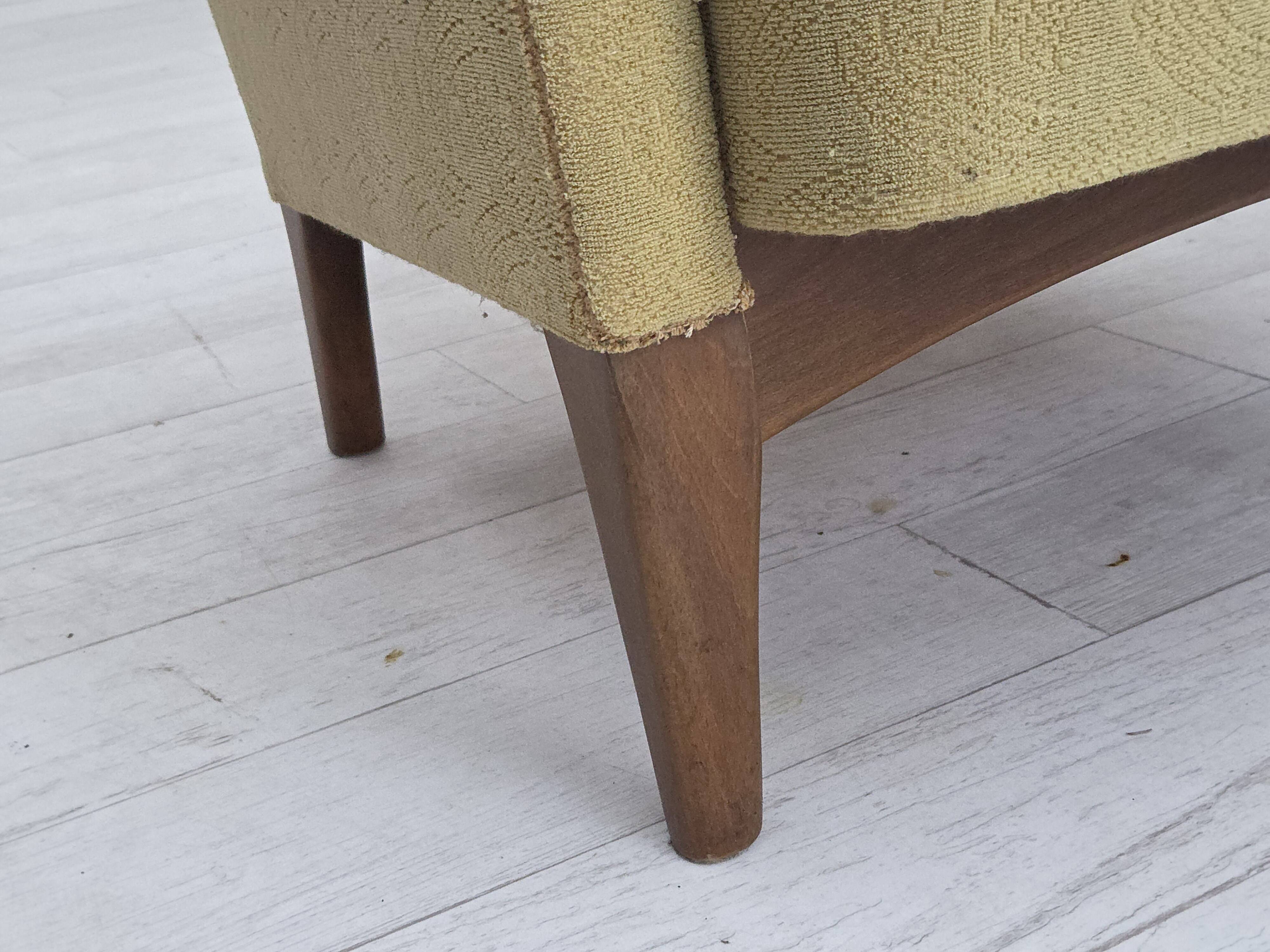 1960s, Danish armchair by Fritz Hansen, series 8000/8020, original.