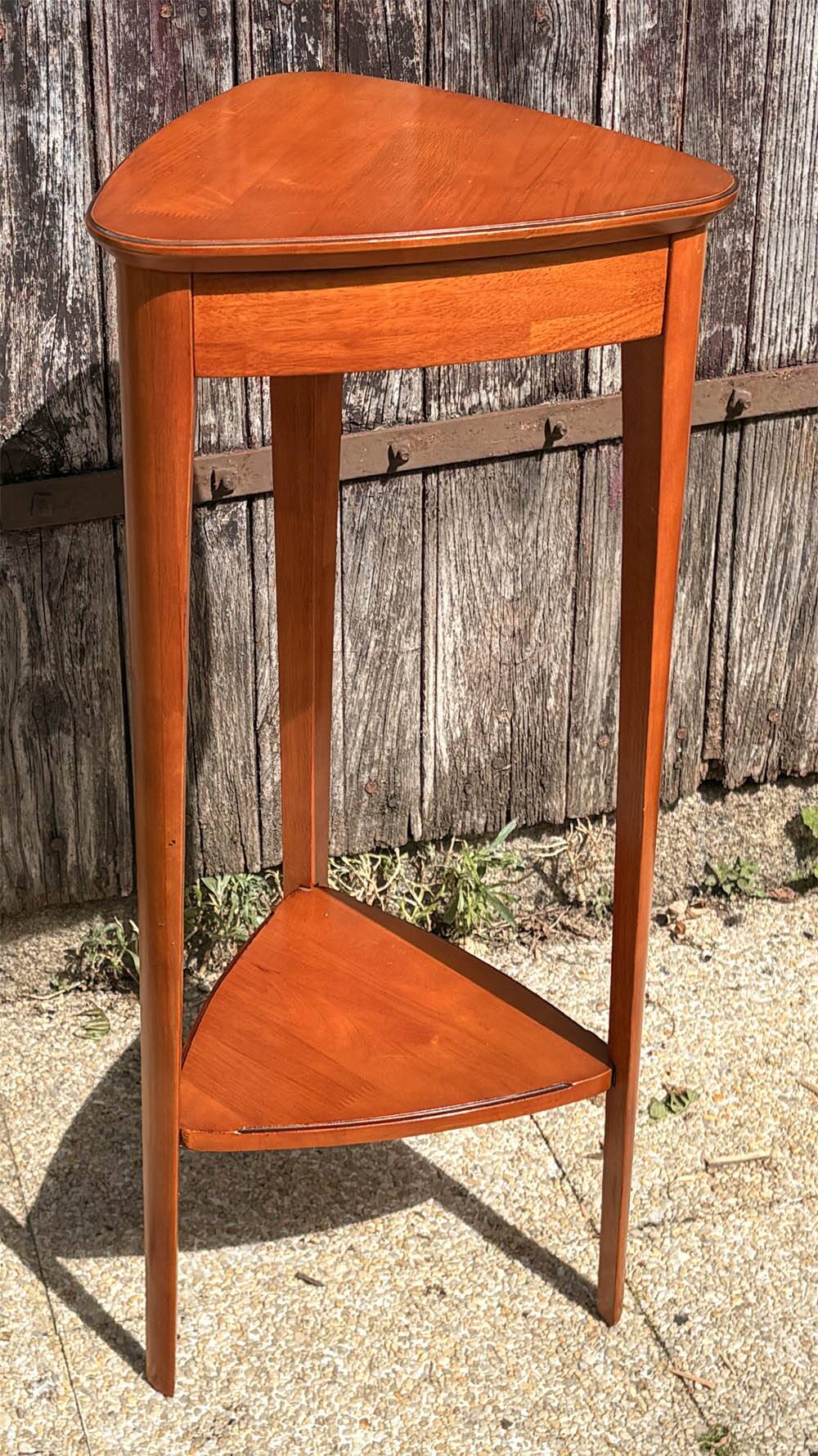 Guéridon d’angle Art déco en acajou, 1930