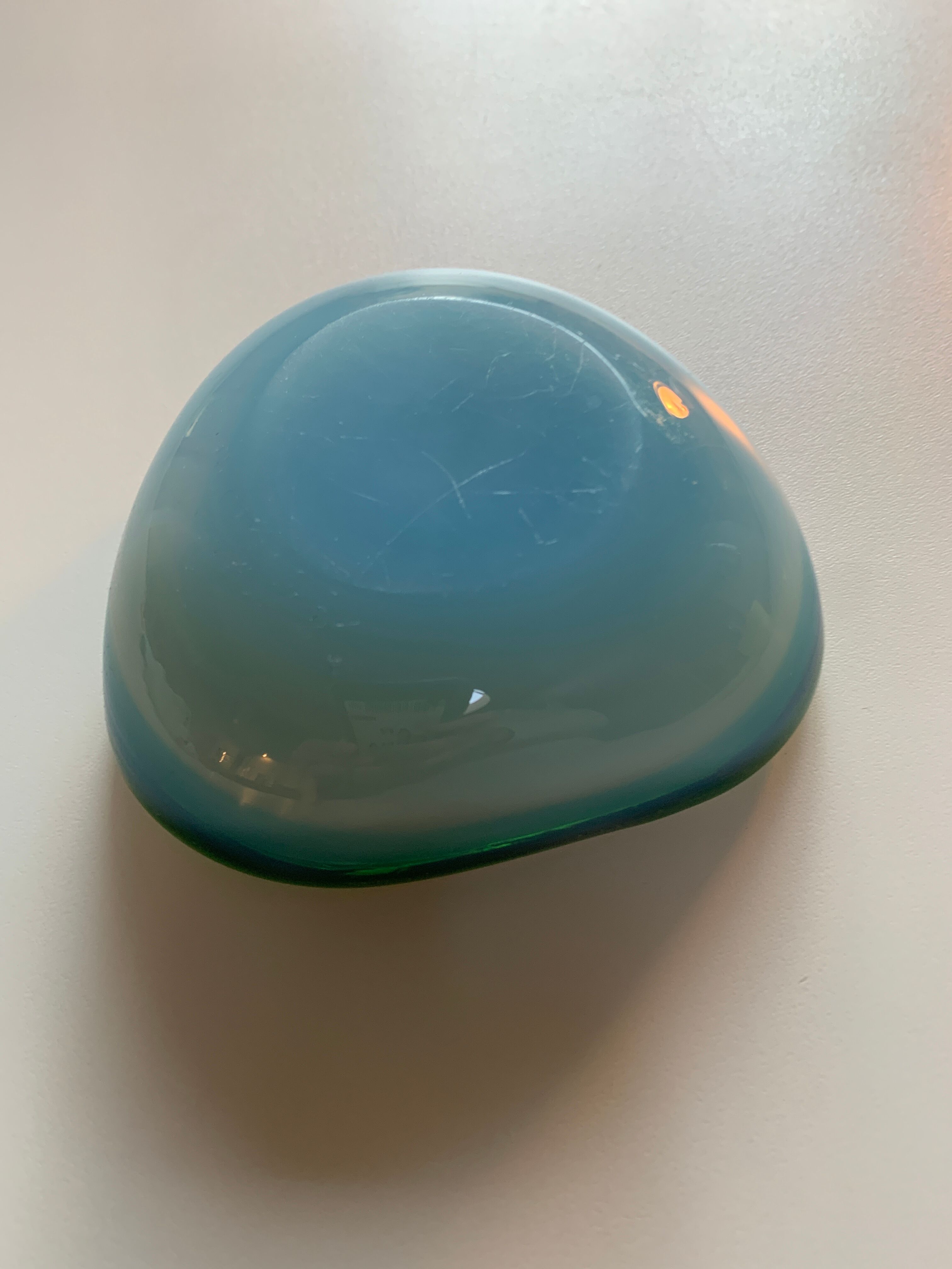 Courtesy ashtray in Murano 70s glass