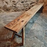 Banc Ancien Rustique en Bois | Style Ferme & Campagne