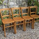 4 vintage Luterma bistro chairs 1940