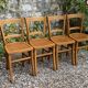 4 chaises bistrot vintage Luterma 1940