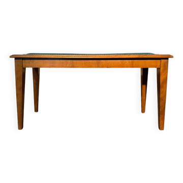 Banquette de piano – Époque Art Déco – Bois teinté & Skaï