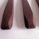 Set of 6 table knives Red Bakelite handle Art Deco period 1930 Stainless steel blade