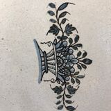 Faience dish "black ass" with floral pattern 18th century