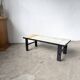 Ceramic Coffee Table Jean Jaffreux 1950s - Metal & Vintage Orange