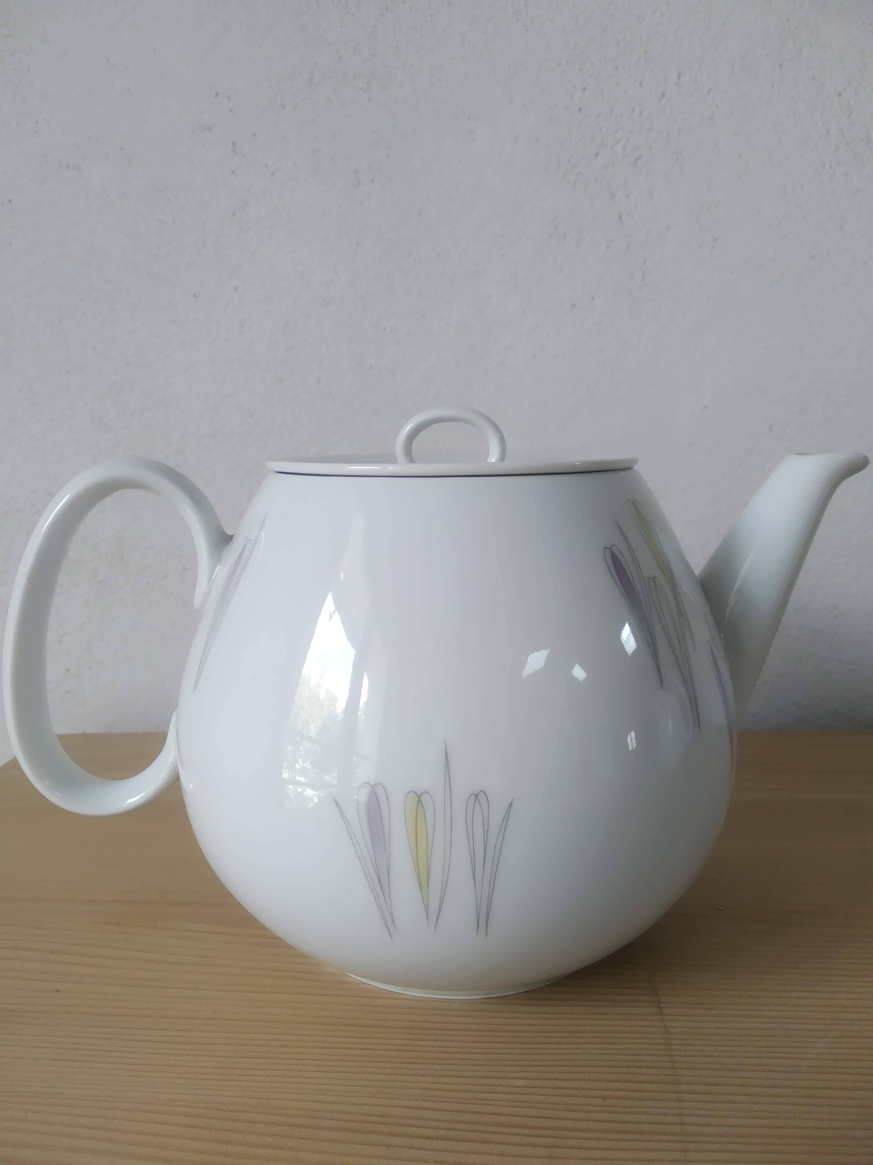 Théière et crémier Thomas Rosenthal modèle Crocus  Vintage
