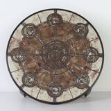 Table basse brutaliste par ox art pour trioh, années 1970 | danoise, fabriquée à la main