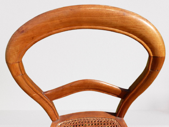 Pair of old Louis-Philippe walnut chairs