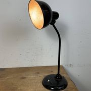 Lampe de table industrielle Bauhaus noire, années 1930