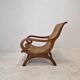 Colonial Style Carved Caned Plantation Chair