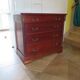Commode 4 tiroirs – Teinte merisier – Imitation Style Empire – Années 80