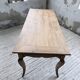 Farm table cherry wood with curved legs, 19th century.
