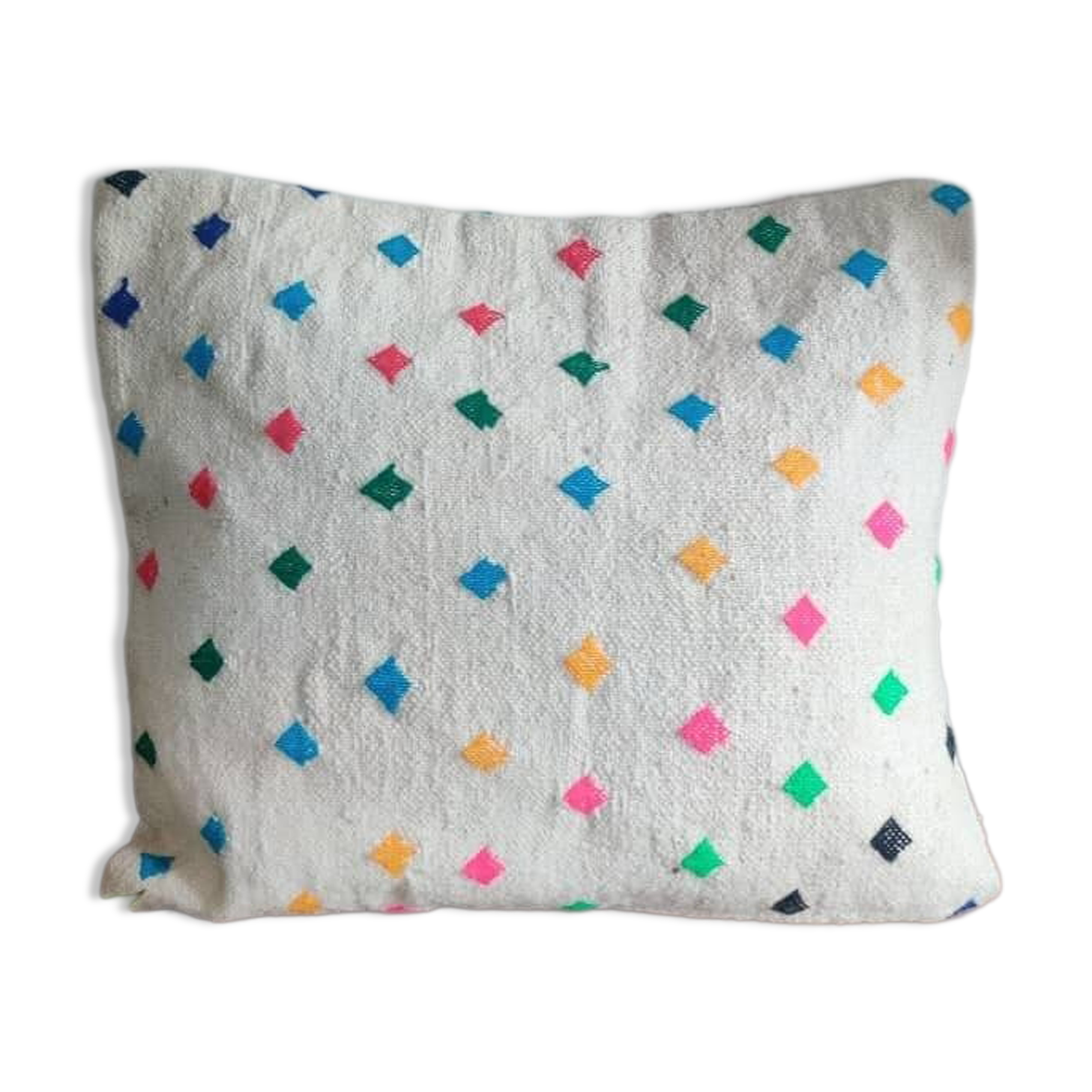 Coussin points coloré marocain