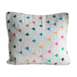 Coussin points coloré marocain