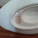 Gien opaque white porcelain gravy boat