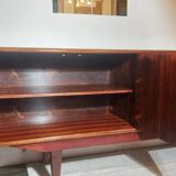 Scandinavian sideboard in Rio rosewood - 220cm - 1960s