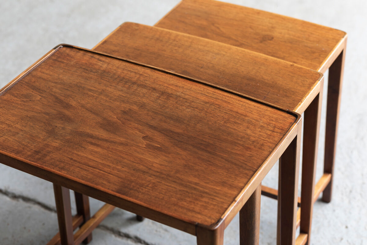 Set of 3 nesting tables in teak wood, Denmark, 1960’s