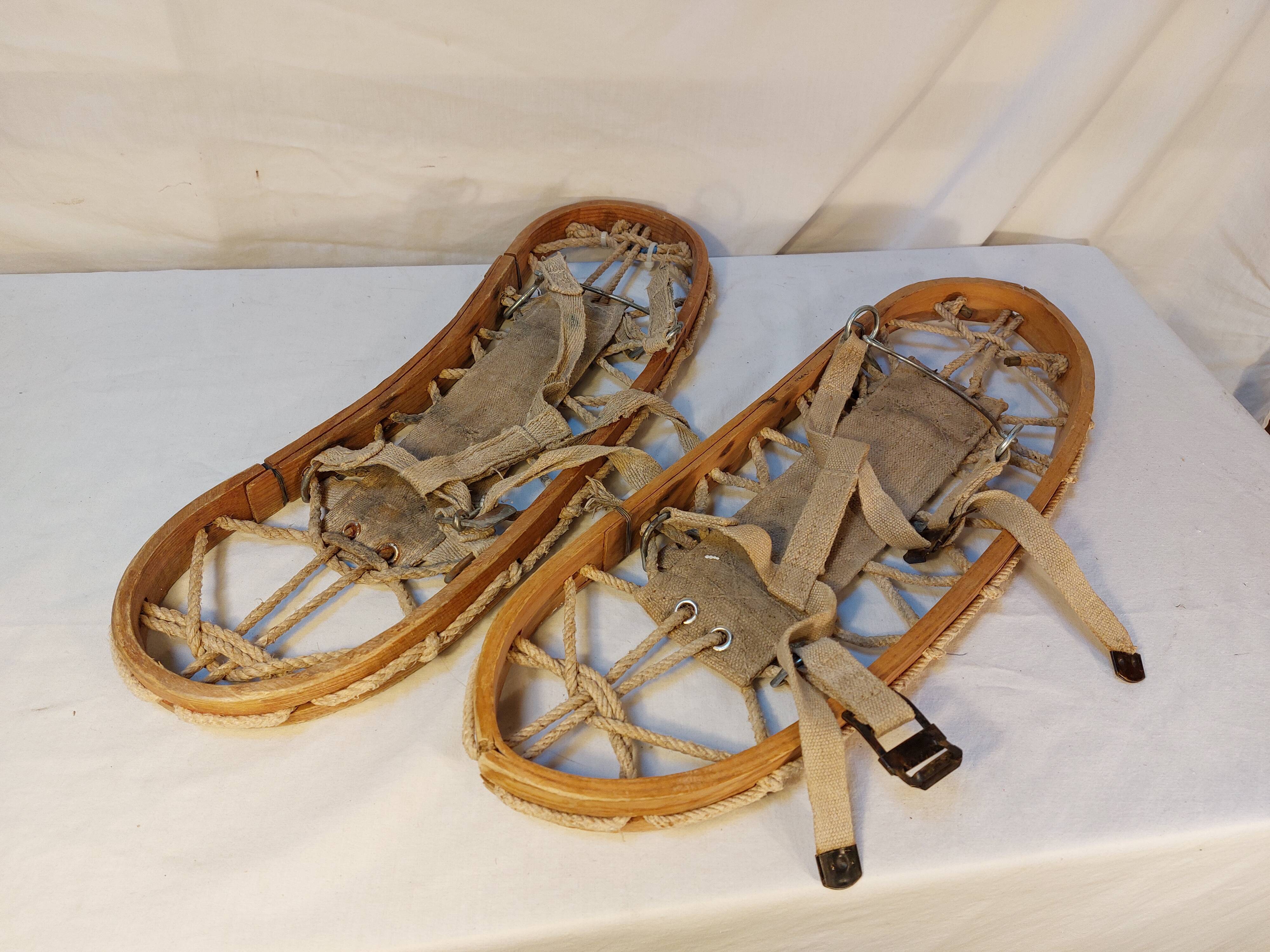 Pair of old snowshoes