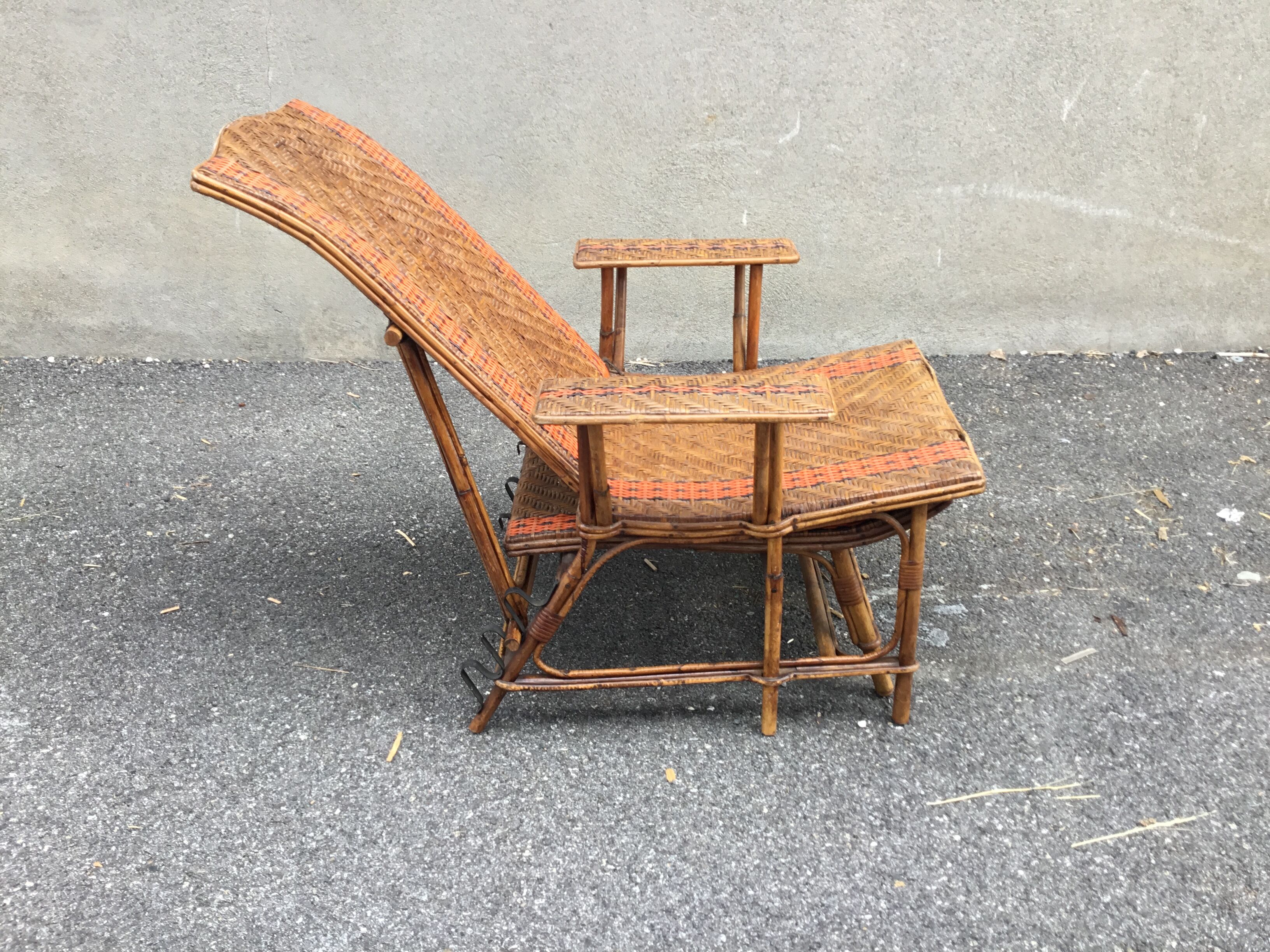 Wicker relax armchair