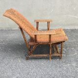 Fauteuil relax en osier