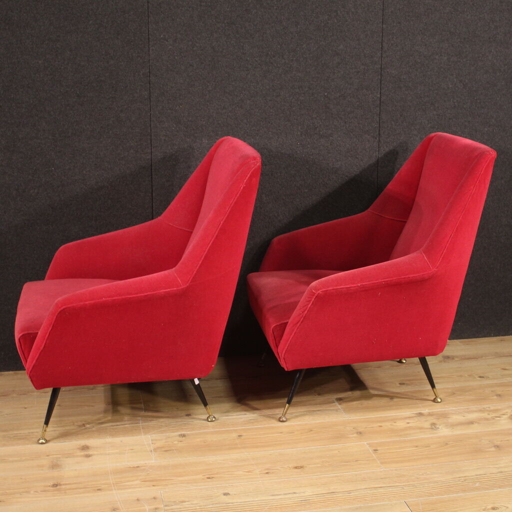 Pair of Italian armchairs from the 60s