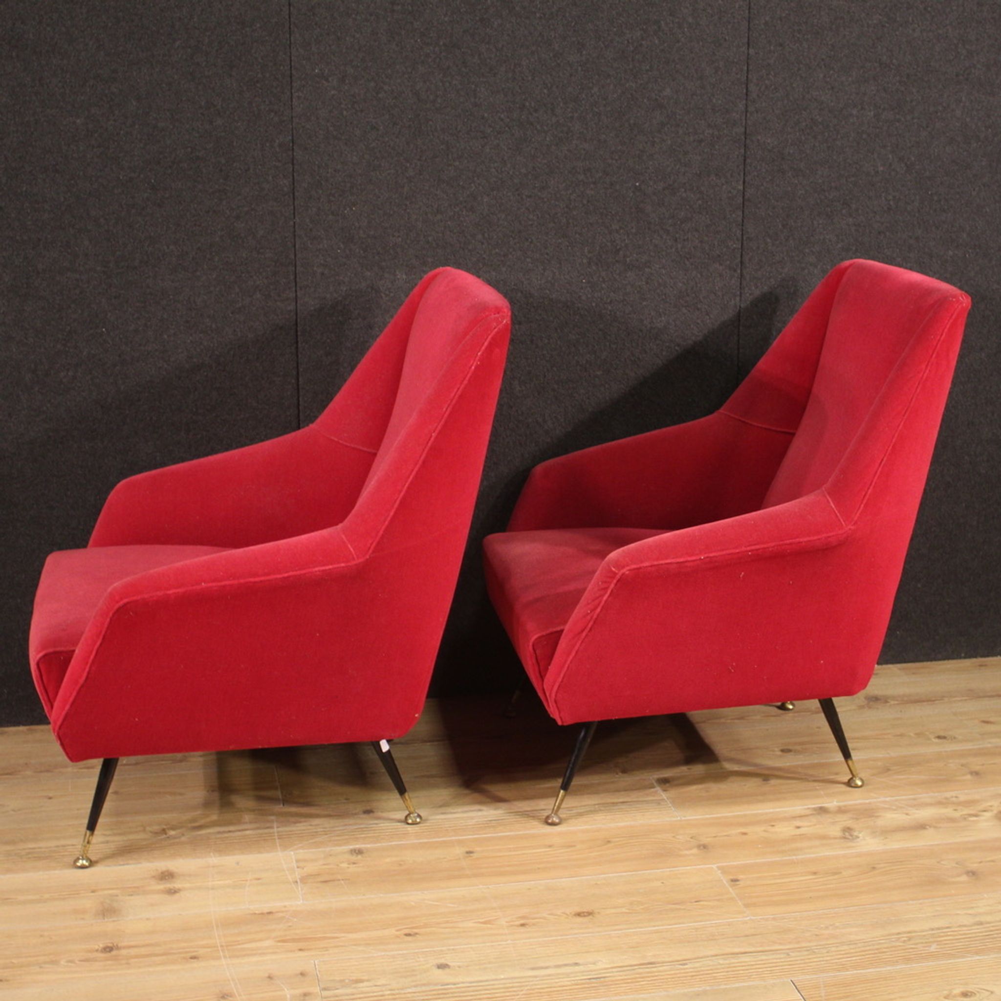 Paire de fauteuils italiens des années 60