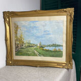 Painting, landscape, gouache by Jeanne Philippar-Quinet