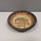Delicious partially glazed ceramic dish 1970-80s