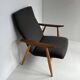 Vintage Scandinavian armchair and ottoman