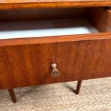 Vintage bedside table with clean lines
