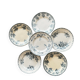 6 assiettes terre de fer