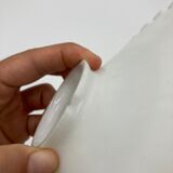 Galette opaline ondulée en verre