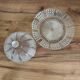 Vintage glass cloche and plate